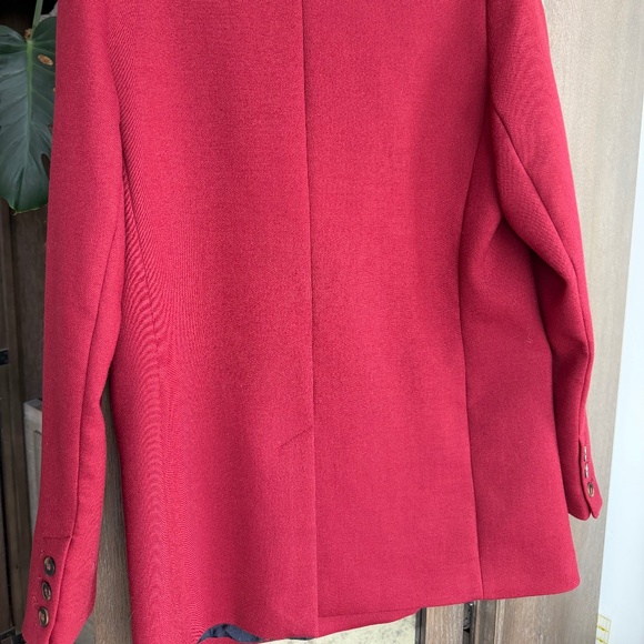 Sézane Chelsea Jacket (blazer), size 4, in burgundy - Picture 3 of 8